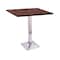Holland Bar Stool Co 36" 217 Chrome Table, 36" x 36" Square Top 21736CH36SQ - alternate 2